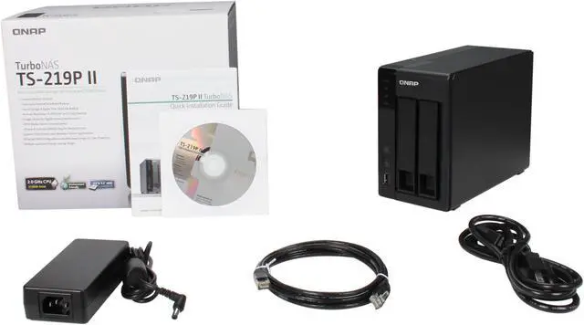 Alt view image 5 of 5 - QNAP TS-219PII-US Diskless System All-in-one NAS for Home & SOHO Cloud-ready with Superior Performance