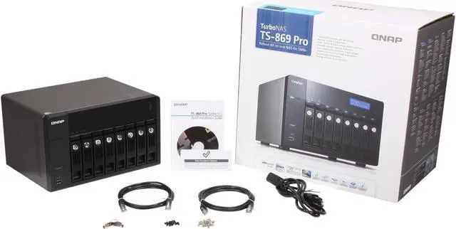 Alt view image 6 of 6 - QNAP TS-869-PRO-US Diskless System 8-Bay, All-in-One NAS
