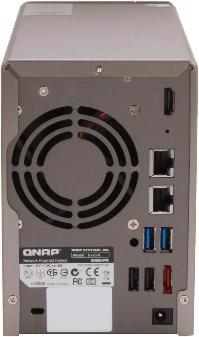 Alt view image 4 of 6 - QNAP TS-269L-US Diskless System High-performance 2-bay NAS Server for SMBs