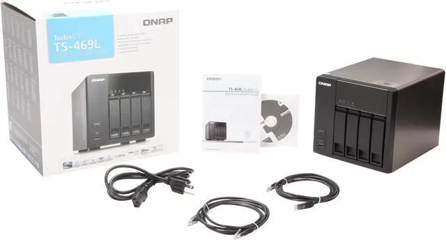 Alt view image 6 of 6 - QNAP TS-469L-US Diskless System High-performance 4-bay NAS Server for SMBs