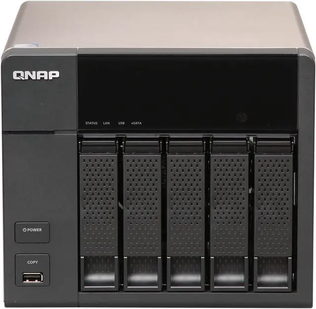 Alt view image 2 of 6 - QNAP TS-569L-US Diskless System High-performance 5-bay NAS Server for SMBs