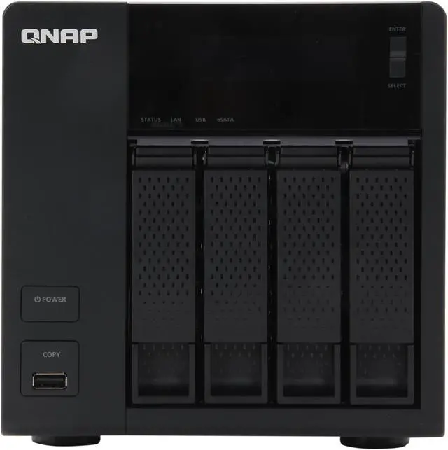 Alt view image 2 of 6 - QNAP TS-421 Diskless System Network Storage
