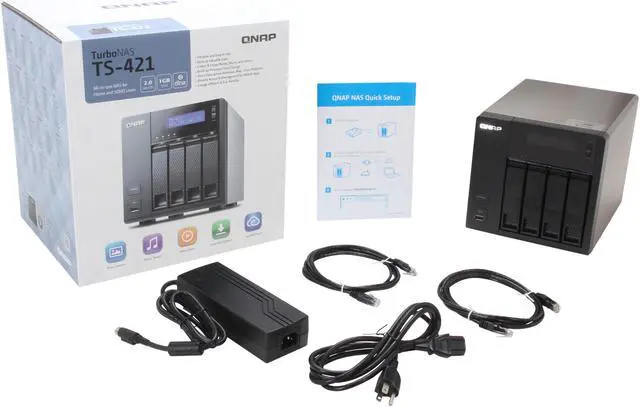 Alt view image 6 of 6 - QNAP TS-421 Diskless System Network Storage