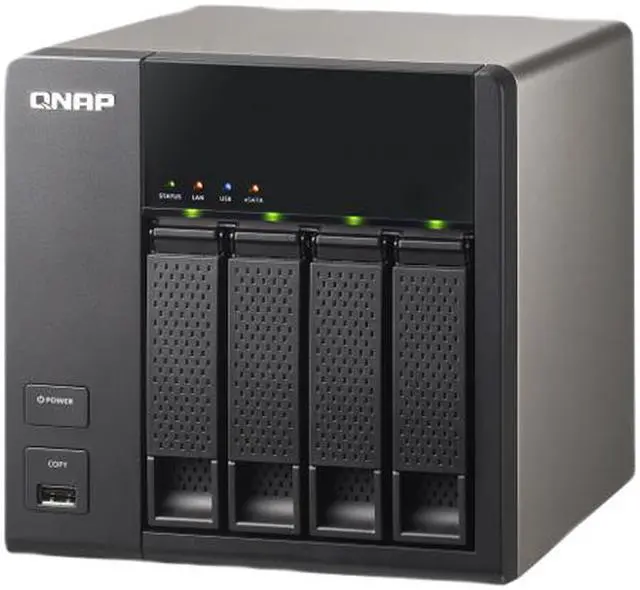 Alt view image 2 of 13 - QNAP TS-420 Diskless System Network Storage
