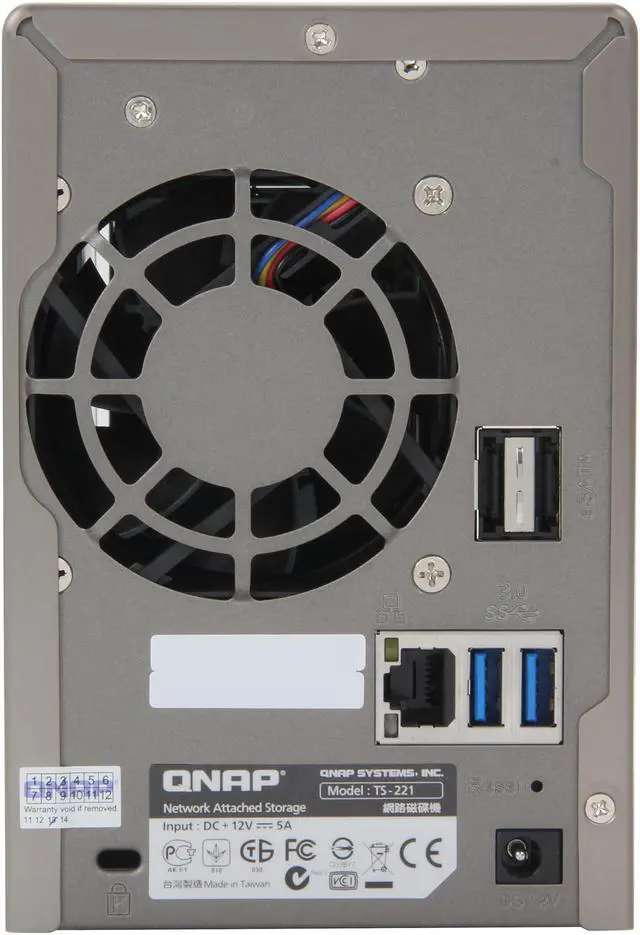 Alt view image 4 of 5 - QNAP TS-221 Diskless System Network Storage