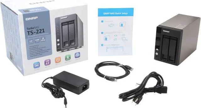 Alt view image 5 of 5 - QNAP TS-221 Diskless System Network Storage