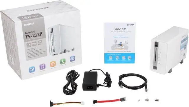 Alt view image 6 of 6 - QNAP TS-212P-US Diskless System Network Storage