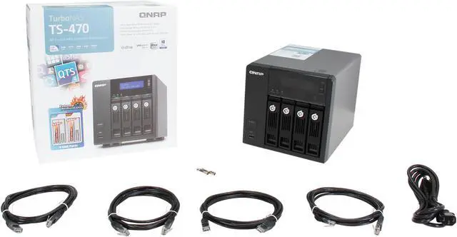 Alt view image 5 of 5 - QNAP TS-470 Diskless System 4-bay High Performance NAS for SMB
