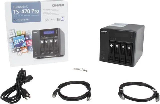 Alt view image 6 of 6 - QNAP TS-470 Pro Diskless System 4-bay Home & SOHO NAS For Personal Cloud And Multimedia Experience