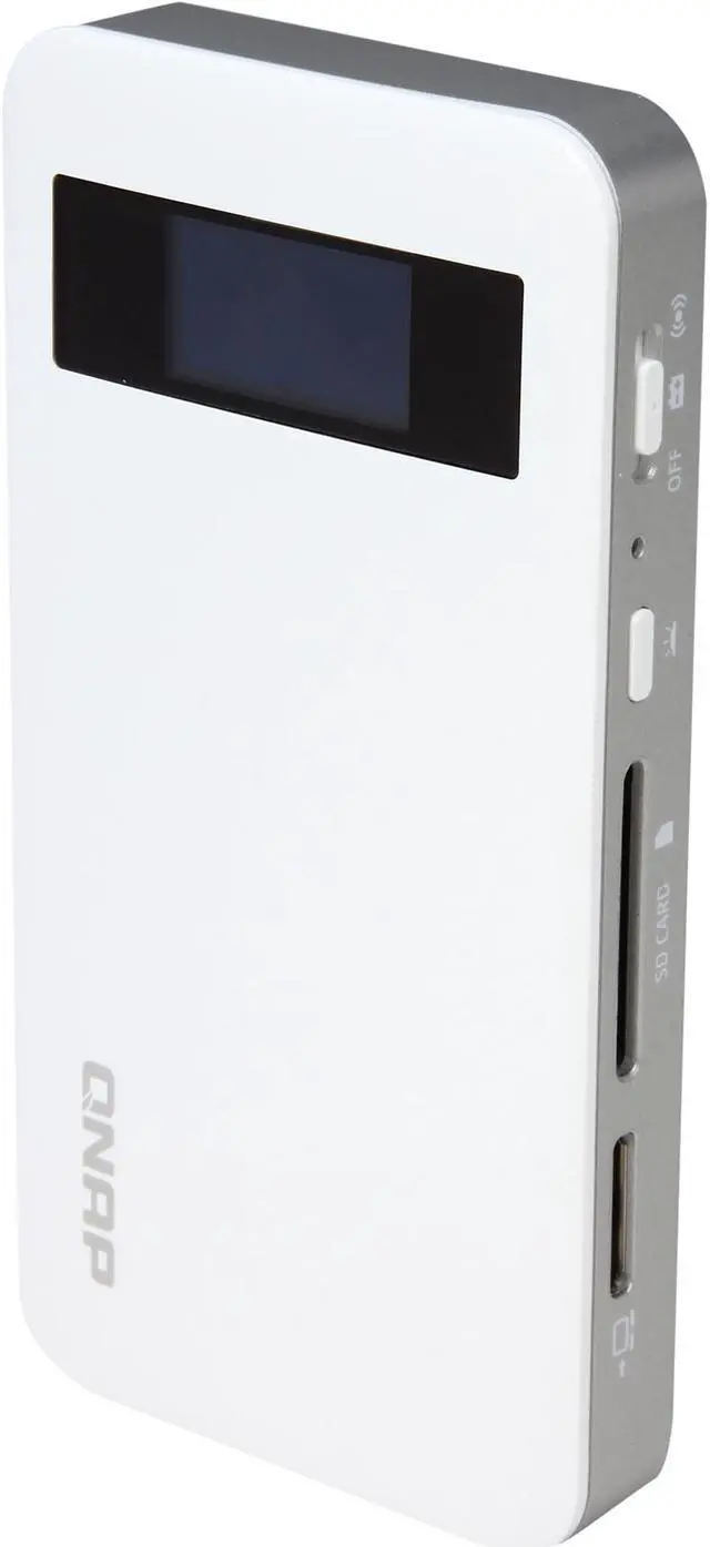 Main image of QNAP QG-103N 32GB SSD QGenie 7-in-1 Mobile NAS, Personal Cloud, 3000mAh Power Bank, 802.11b/g/n WiFi AP, USB SSD