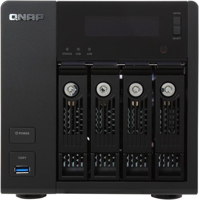 Alt view image 3 of 7 - QNAP TS-453 Pro 4-Bay Pro-Grade NAS with Intel 2.0GHz Quad Core CPU and Media Transcoding, Virtual Station