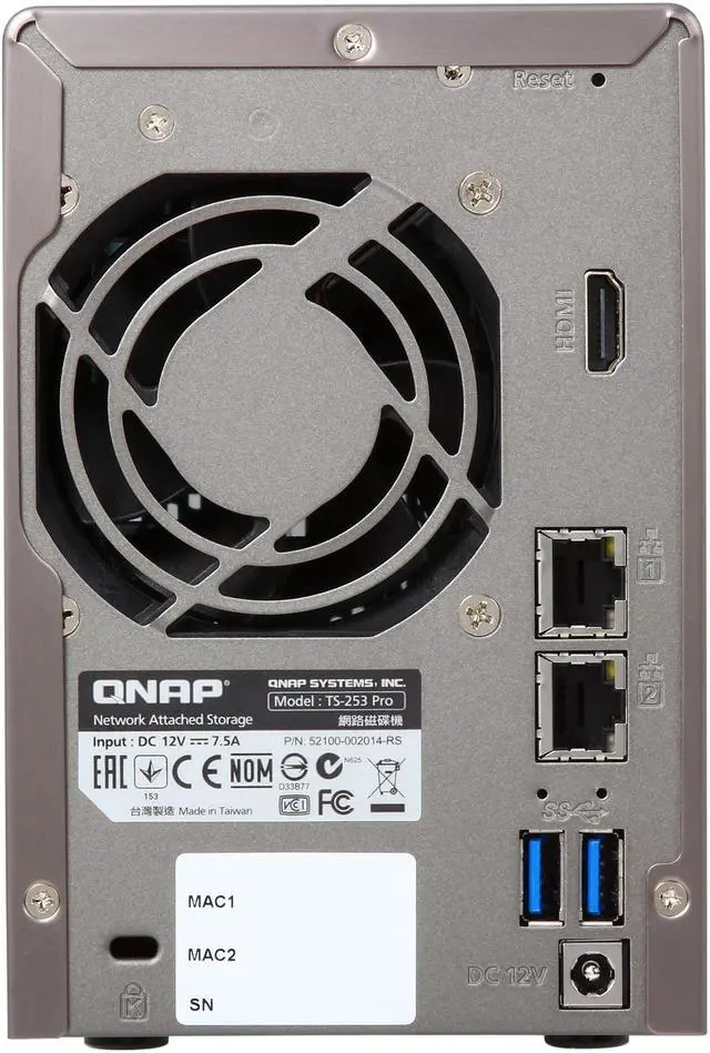 Alt view image 4 of 7 - QNAP TS-253 Pro 2-Bay Pro-Grade NAS with Intel 2.0GHz Quad Core CPU and Media Transcoding, Virtual Station