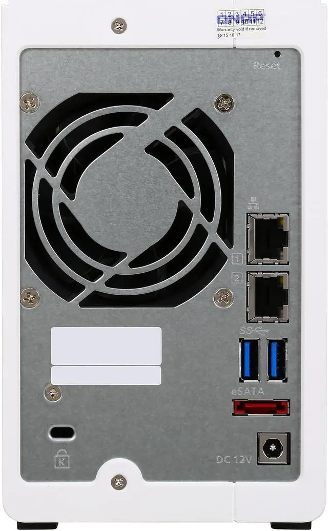 Alt view image 5 of 7 - QNAP TS-231 2-Bay Personal Cloud NAS Diskless System with DLNA, PLEX Support