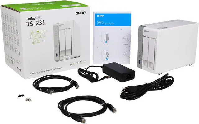 Alt view image 8 of 7 - QNAP TS-231 2-Bay Personal Cloud NAS Diskless System with DLNA, PLEX Support