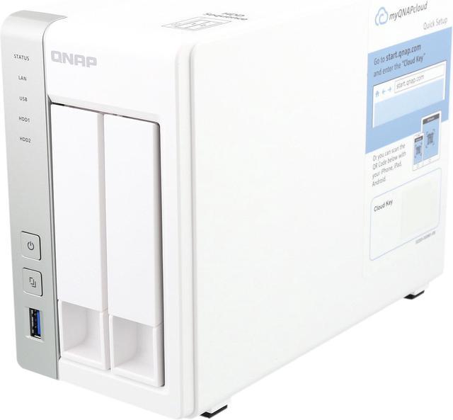 QNAP TS-231 2-Bay Personal Cloud NAS Diskless System with DLNA