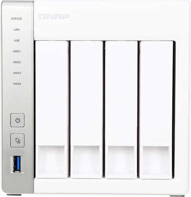 Alt view image 2 of 7 - QNAP TS-431 4-Bay Personal Cloud NAS Diskless System with DLNA, PLEX Support