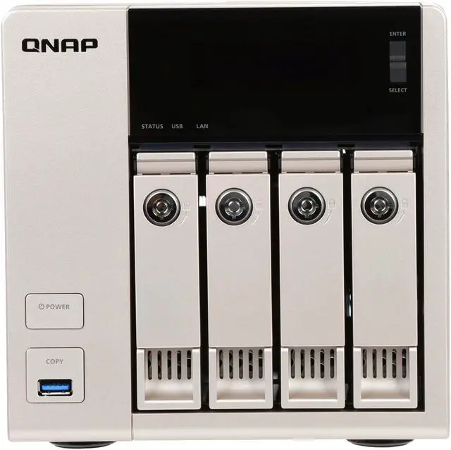 Alt view image 2 of 7 - QNAP TVS-463-8G-US Diskless System 8GB DDR3L-1600 x 1 Affordable 10GbE-ready Golden Cloud Turbo vNAS