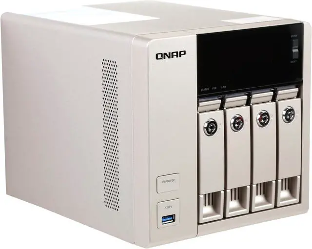 Alt view image 3 of 7 - QNAP TVS-463-8G-US Diskless System 8GB DDR3L-1600 x 1 Affordable 10GbE-ready Golden Cloud Turbo vNAS