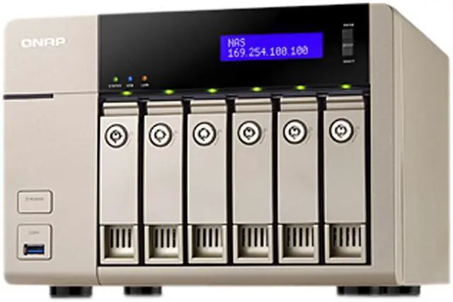 Main image of QNAP TVS-663-8G-US 6-bay-8GB DDR3L-1600 x 1 Affordable 10GbE-ready Golden Cloud Turbo vNAS