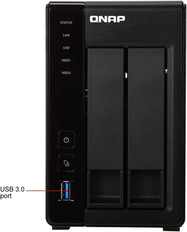 Alt view image 5 of 13 - QNAP 2 Bay TS-251+ Next Gen Personal Cloud NAS, Intel 2.0GHz Quad-Core CPU with Media Transcoding