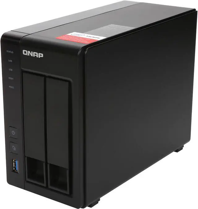 Alt view image 2 of 9 - QNAP TS-251+-2G-13R-US 3TB (1 x 3TB) 2-Bay Personal Cloud NAS,Intel 2.0 GHz Quad-Core CPU with Media Transcoding