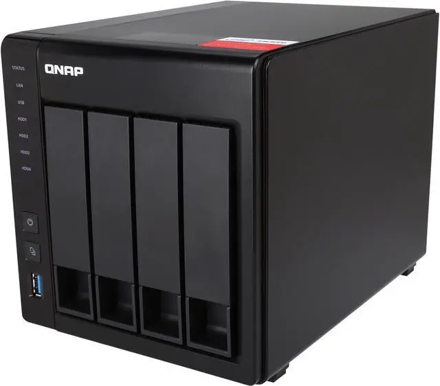 Alt view image 2 of 9 - QNAP TS-451+-2G-43R-US 12TB (4 x 3TB) 4-Bay Personal Cloud NAS, Intel 2.0 GHz Quad-Core CPU with Media Transcoding