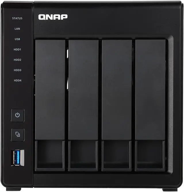 Alt view image 3 of 9 - QNAP TS-451+-2G-43R-US 12TB (4 x 3TB) 4-Bay Personal Cloud NAS, Intel 2.0 GHz Quad-Core CPU with Media Transcoding