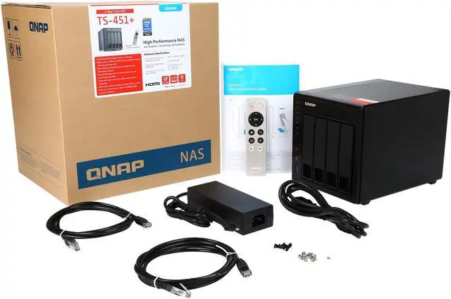 Alt view image 9 of 9 - QNAP TS-451+-2G-43R-US 12TB (4 x 3TB) 4-Bay Personal Cloud NAS, Intel 2.0 GHz Quad-Core CPU with Media Transcoding