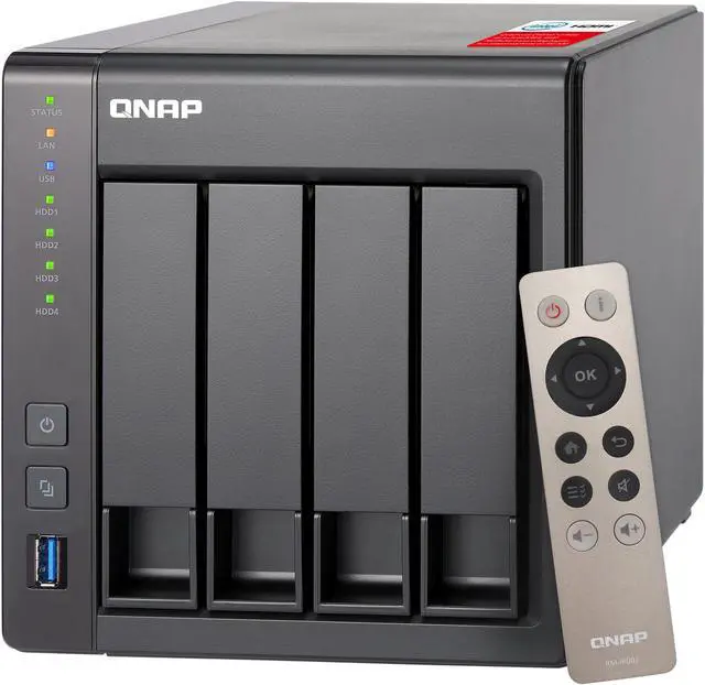 Main image of QNAP TS-451+-2G-43R-US 12TB (4 x 3TB) 4-Bay Personal Cloud NAS, Intel 2.0 GHz Quad-Core CPU with Media Transcoding