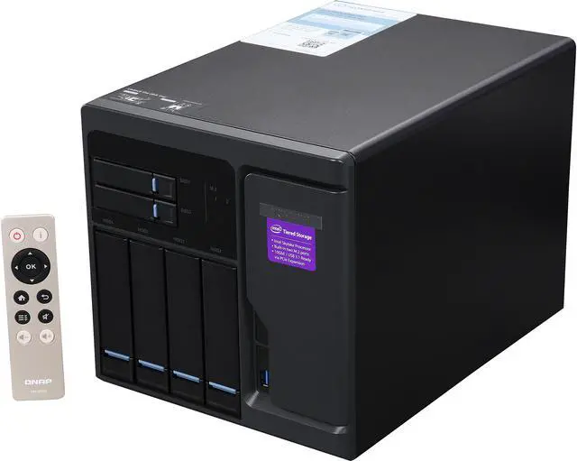 Main image of QNAP High Performance 6 bay (4+2) NAS / iSCSI IP-SAN. Intel Skylake Core i3-7100 3.9 GHz Dual core, 8GB RAM, 10G-ready