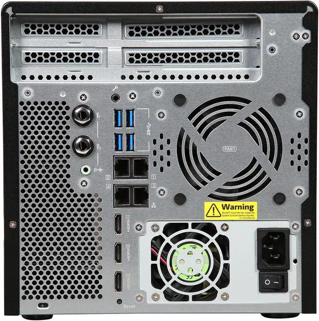 Alt view image 5 of 8 - QNAP High Performance 6 bay (4+2) NAS / iSCSI IP-SAN. Intel Skylake Core i3-7100 3.9 GHz Dual core, 8GB RAM, 10G-ready