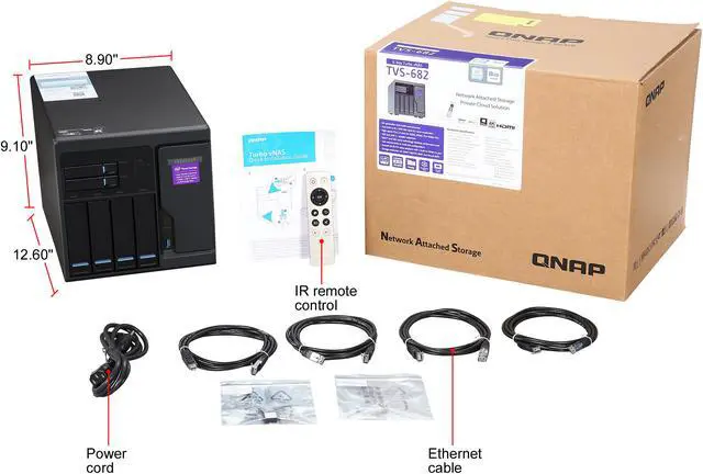 Alt view image 8 of 8 - QNAP High Performance 6 bay (4+2) NAS / iSCSI IP-SAN. Intel Skylake Core i3-7100 3.9 GHz Dual core, 8GB RAM, 10G-ready