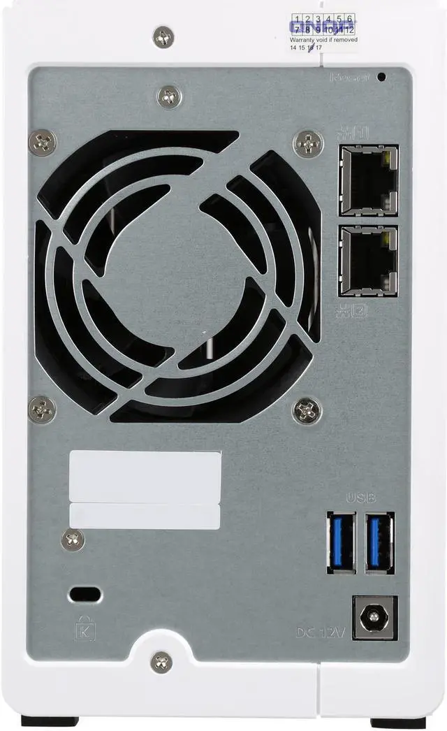 Alt view image 4 of 7 - QNAP TS-231P-US 2-bay Personal Cloud NAS with DLNA, Mobile Apps and AirPlay Support. ARM Cortex A15 1.7 GHz Dual Core, 1GB RAM