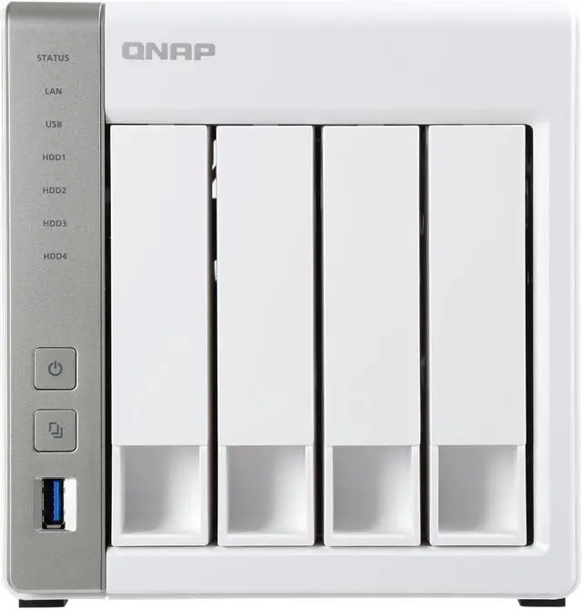 Alt view image 3 of 7 - Qnap TS-431P-US 4-Bay Personal Cloud NAS, ARM Cortex A15 1.7 GHz Dual Core, 1GB RAM