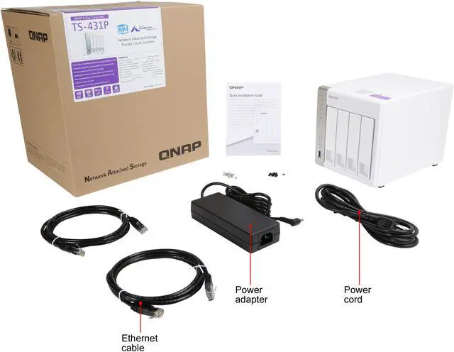 Alt view image 8 of 7 - Qnap TS-431P-US 4-Bay Personal Cloud NAS, ARM Cortex A15 1.7 GHz Dual Core, 1GB RAM