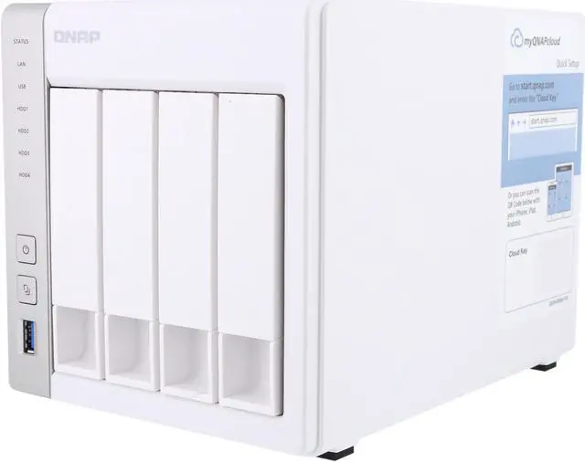 Qnap TS-431P-US 4-Bay Personal Cloud NAS, ARM Cortex A15 1.7
