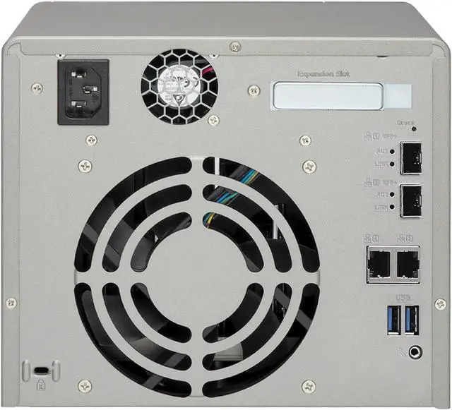 Alt view image 4 of 5 - QNAP TS-531X (8GB RAM version) ARM-based NAS with Hardware Encryption, Quad Core 1.4 GHz, 8GB RAM, 2 x 10GbE (SFP+), 2 x 1GbE