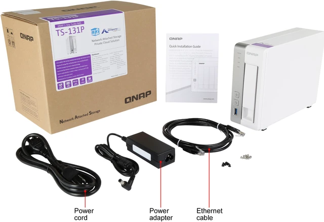 Alt view image 8 of 8 - QNAP TS-131P 1-bay Personal Cloud NAS with DLNA, Mobile Apps and AirPlay Support. ARM Cortex A15 1.7 GHz Dual Core, Chromecast Support