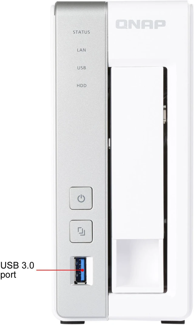 Alt view image 4 of 8 - QNAP TS-131P 1-bay Personal Cloud NAS with DLNA, Mobile Apps and AirPlay Support. ARM Cortex A15 1.7 GHz Dual Core, Chromecast Support