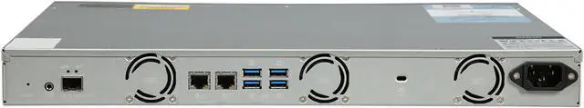 Alt view image 4 of 6 - QNAP TS-431XeU-2G-US 4-bay 1U Short-Depth Rackmount NAS with Built-in 10 GbE Network