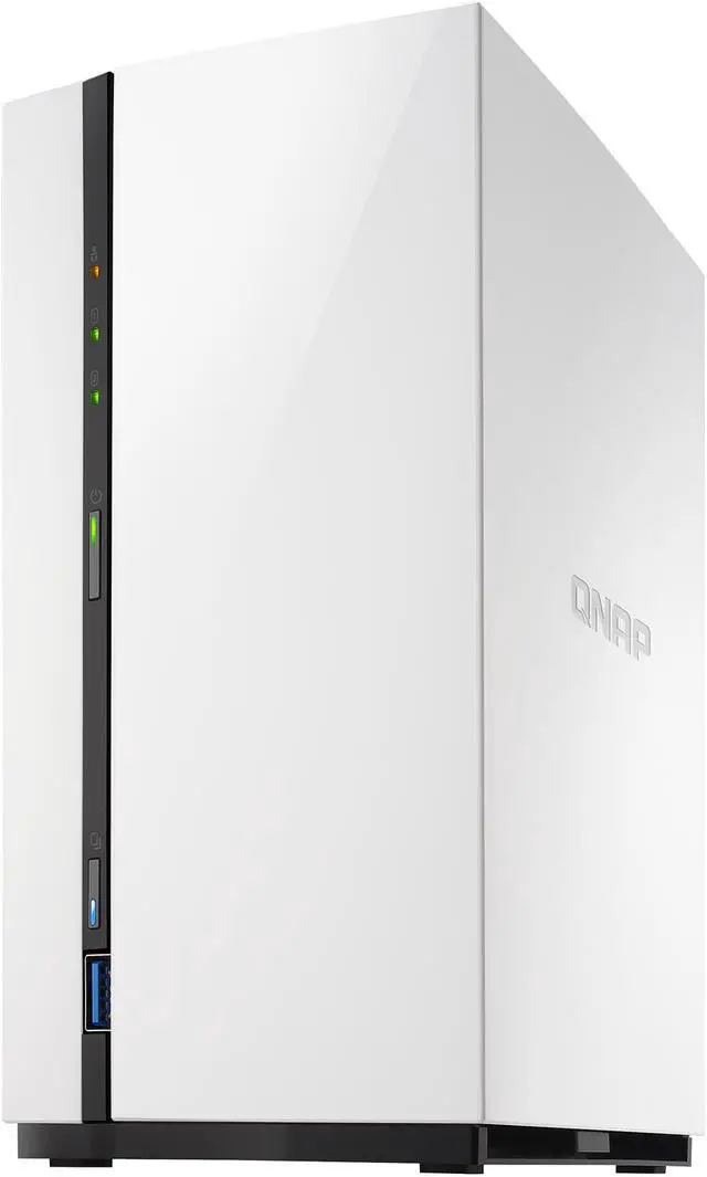 Alt view image 3 of 9 - Qnap 2-bay NAS, ARM Quad-core 1.4GHz, 1GB DDR4 RAM, 3.5" SATA HDDs, 1xUSB3.0, 2xUSB2.0, 1x GbE LAN (TS-228A-US)