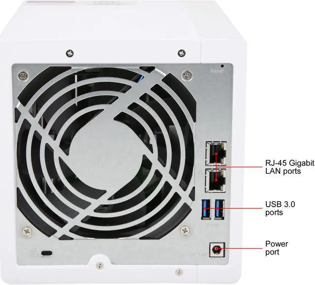 Alt view image 7 of 9 - QNAP 4-Bay TS-431P2-1G-US Personal Cloud NAS with DLNA, ARM Cortex A15 1.7GHz Quad Core, 1GB RAM