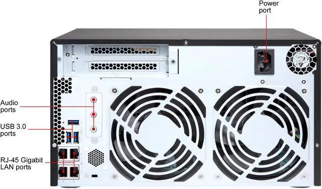 Alt view image 12 of 13 - QNAP TS-873-4G-US 8-Bay NAS/iSCSI IP-SAN, AMD R Series Quad-core 2.1GHz, 4GB RAM, 10G-Ready