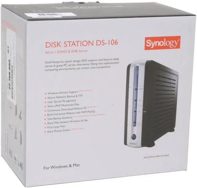 Alt view image 6 of 6 - Synology DS-106 Disk Station Network Storage