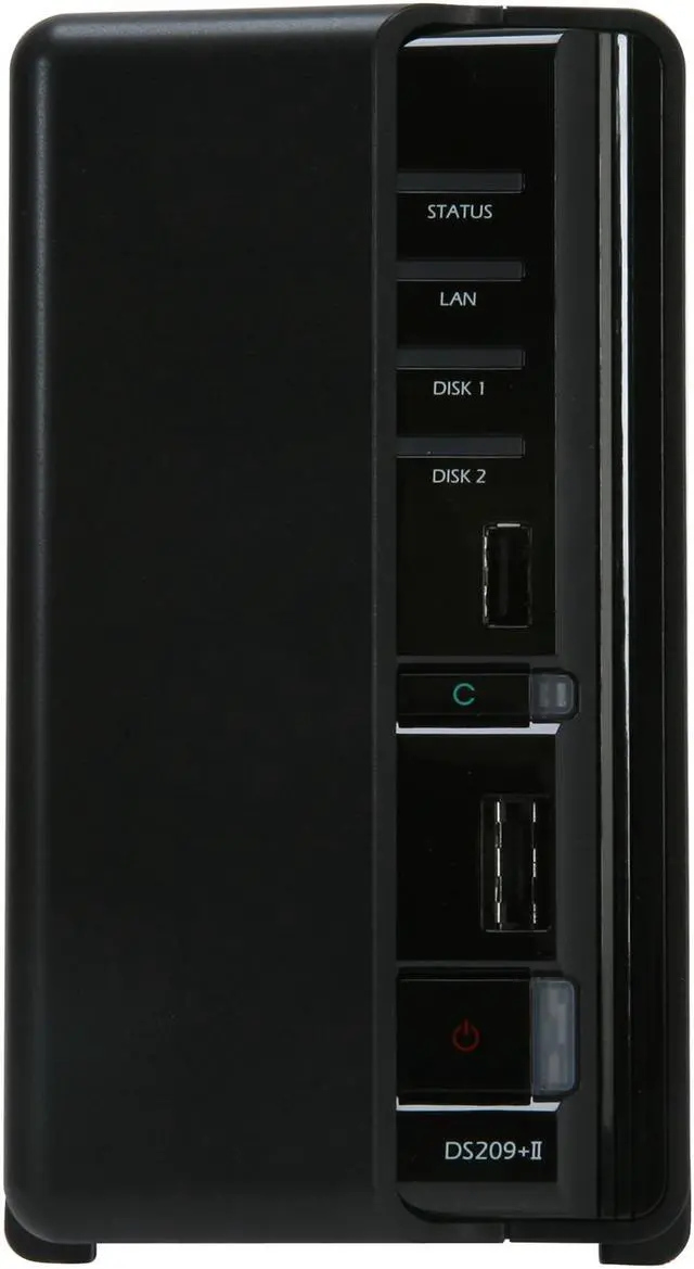 Alt view image 2 of 5 - Synology DS209+II Diskless System 2-bay SATA NAS Server for Small-and-Medium Business Users