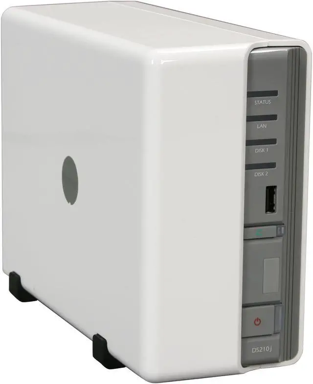 Alt view image 3 of 8 - Synology Disk Station DS210j Diskless System Budget-friendly 2-bay NAS Server for Personal and Home Use