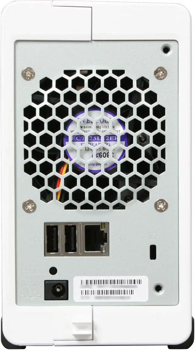 Alt view image 7 of 8 - Synology Disk Station DS210j Diskless System Budget-friendly 2-bay NAS Server for Personal and Home Use