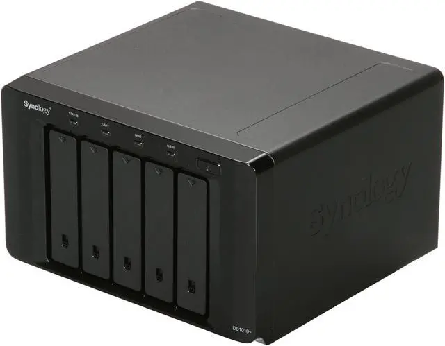 Main image of Synology DS1010+ Diskless System Disk Station 5-bay All-in-1 NAS Server for Business