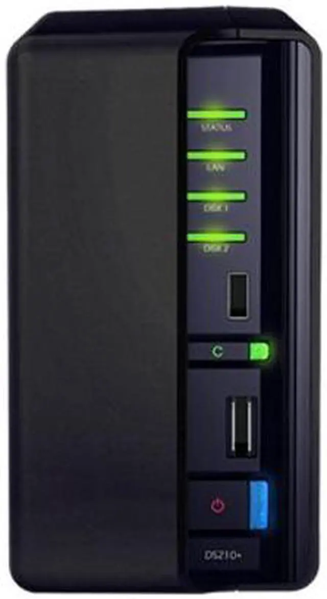 Alt view image 2 of 7 - Synology DS210+ Diskless System DiskStation 2-bay All-in-1 NAS Server