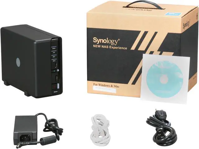 Alt view image 5 of 5 - Synology DS210+ 2100 2TB (2x1TB) DiskStation 2-bay All-in-1 NAS Server